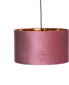 Zavesna svitidla Moderne hanglamp roze 40 cm E27 - Rosalina