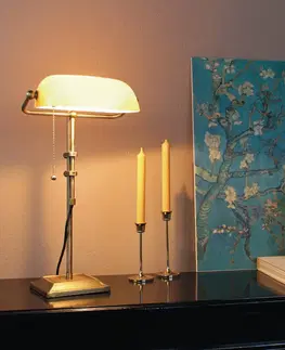 Stolní lampy kancelářské Steinhauer Stolní lampa Ancilla nastavitelná bronz/žlutá