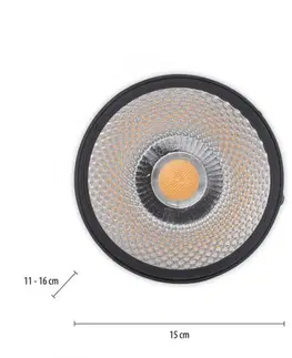 LED bodová svítidla PAUL NEUHAUS LED stropní bodové svítidlo PURE-NOLA černá 1 ramenné otočné stmívatelné krokově stmívatelné 3000K PN 6451-18