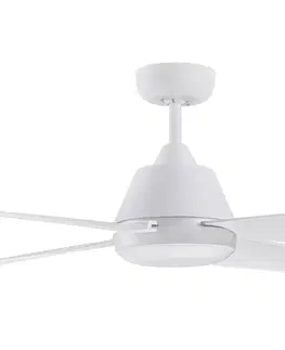 Stropní ventilátory se světlem Beacon Lighting Stropní ventilátor Aria s LED světlem, bílá