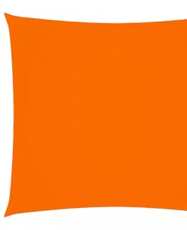 Stínící textilie Stínící plachta čtvercová oxfordská látka 2,5 x 2,5 m Dekorhome Oranžová