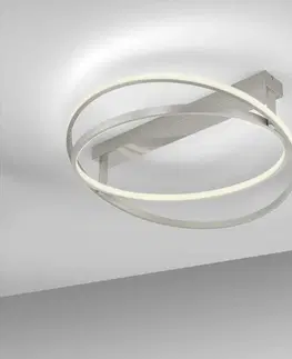 Chytré osvětlení PAUL NEUHAUS LED stropní svítidlo Q-BELUGA stříbrná stmívatelné Smart Home ZigBee 2700-5000K PN 6739-55