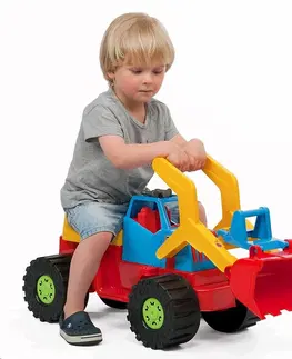 Dětská vozítka a příslušenství Bayo Dětské odrážedlo Bagr nakladač, 74 cm, zelená