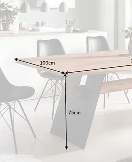 Jídelní stoly Jídelní stůl NOMIA Dekorhome 200x100x75 cm