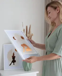 Obrazy a plakáty Obraz Yoga Figures I 30x40cm copper