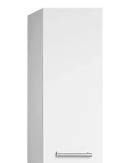 Koupelnový nábytek AQUALINE VEGA skříňka vysoká s košem, 40x184x31cm, bílá VG180