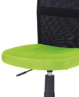 Kancelářské židle Dětská kancelářská židle TRUSKA, zelená / černá