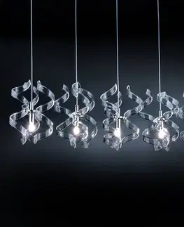 Závěsná světla Metallux Závěsné světlo Crystal pět zdrojů