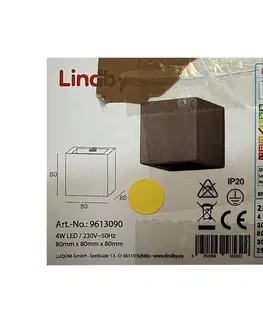 Svítidla Lindby Lindby - LED Nástěnné svítidlo QUASO LED/4W/230V 