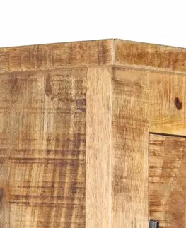 Šatní skříně Policová šatní skříň dřevo Dekorhome Recyklované dřevo