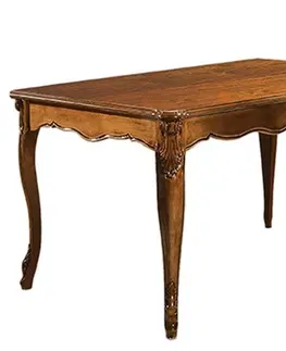 Designové a luxusní jídelní stoly Estila Luxusní barokní jídelní stůl Pasiones obdélníkového tvaru z dřevěného masivu s vyřezávanou výzdobou 200cm