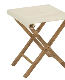 Stoličky Přírodní bambusová stolička Bamboo Pliable - 40*40*42cm J-Line by Jolipa 91400