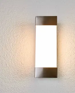 Venkovní nástěnná svítidla Lindby Severina LED nástěnné světlo z nerezové oceli