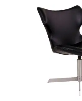 Židle Norddan Designová židle Khloe, černá koženka