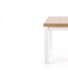 Jídelní stoly Rozkládací jídelní stůl TIAGO Halmar Dub lancelot / bílá