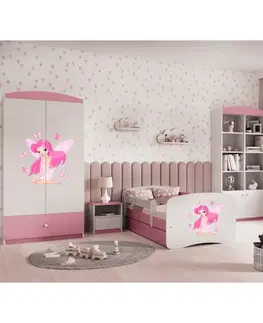 Dětský nábytek Kocot kids Dětská skříň Babydreams 90 cm víla s motýlky růžová
