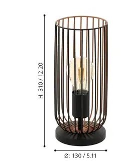 Industriální stolní lampy EGLO Stolní svítidlo ROCCAMENA 49646