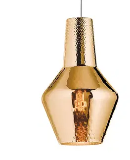 Závěsná světla Ailati Závěsné světlo Romeo 130 cm starozlatá metalíza