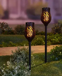 Svíčky a světelné dekorace 2 solární zápichy "Tulipán"
