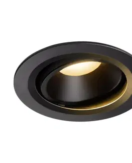 LED podhledová svítidla SLV BIG WHITE NUMINOS MOVE DL L vnitřní LED zápustné stropní svítidlo černá/černá 2700 K 40° otočné a výkyvné 1003628