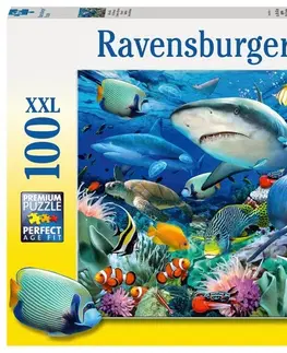 Hračky puzzle RAVENSBURGER - Žraločí útes 100 dílků