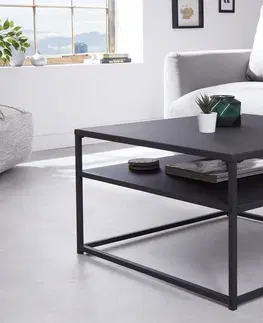 Konferenční stolky LuxD Designový konferenční stolek Damaris 70 cm černý