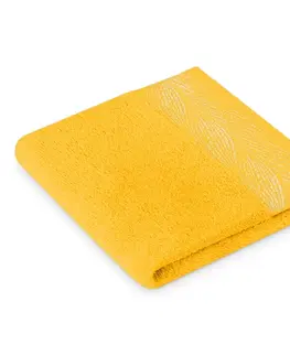 Ručníky AmeliaHome Sada 6 ks ručníků ALLIUM klasický styl žlutá