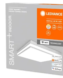 Inteligentní stropní svítidla LEDVANCE SMART+ LEDVANCE SMART+ WiFi Orbis magnet šedý, 45x45cm