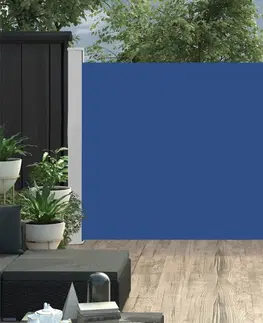 Markýzy Zatahovací boční markýza 140x500 cm Dekorhome Modrá