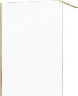 Sprchové zástěny MEXEN/S KIOTO Sprchová zástěna WALK-IN 60x200 cm 8 mm, zlatá, transparent 800-060-101-50-00