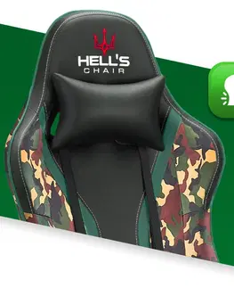 Herní křesla Herní židle HC-1005 Army
