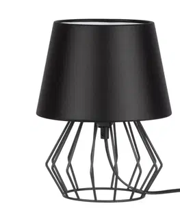 Lampy   7669104 - Stolní lampa MANGOO 1xE27/40W/230V černá 
