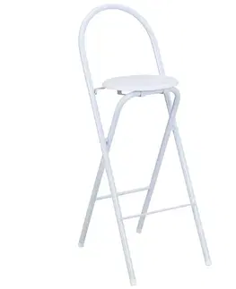 Židle do jídelny Vysoká Skládací Židle Liane 2, Bílá