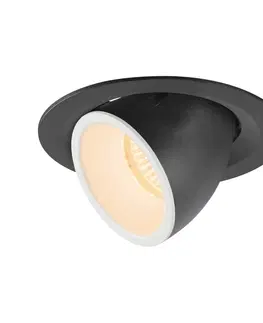 LED podhledová svítidla SLV BIG WHITE NUMINOS GIMBLE M zápustné stropní svítidlo bílé/černé 2700 K 40° 1005925