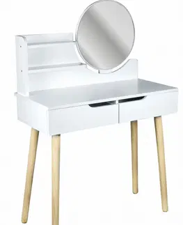Toaletní stolky ArtJum Toaletní stolek SCANDI 2 bílá | CM-989252