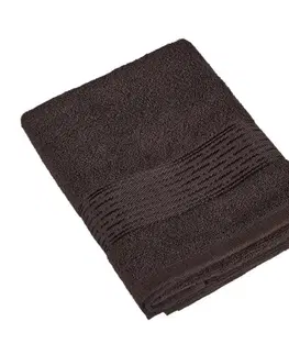 Ručníky Bellatex Froté ručník Kamilka proužek tmavě hnědá, 50 x 100 cm