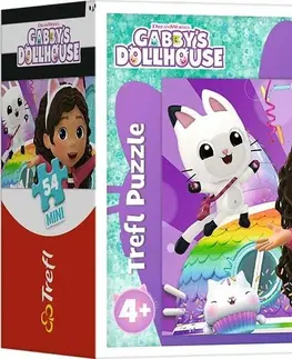 Hračky puzzle TREFL - Puzzle 54 Mini - S Gabby je vždycky zábava / Universal Gabby's Dollhouse