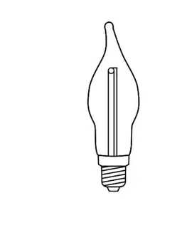 LED žárovky Exihand Blistr 4 matné žárovky LED FILAMENT pro svícen 34V/0,25W tažená