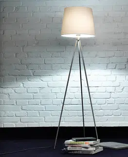 Stojací lampy Knapstein Třínohá stojací lampa Pico, matný nikl