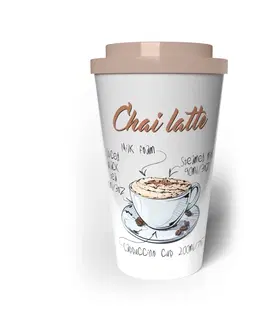 Termosky a termohrnky Banquet Hrnek cestovní dvoustěnný COFFEE 0,5 l, Chai latte