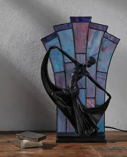 Stolní lampy Artistar Stolní lampa Flamina v Tiffany stylu