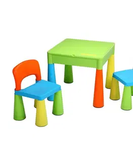Dekorace do dětských pokojů New Baby sada stoleček a dvě židličky multi color