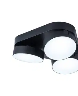 Inteligentní stropní svítidla LUTEC LED stropní bodové světlo Stanos CCT 3zdroje černá