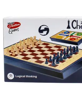 Hračky společenské hry MEGA CREATIVE - Šachy 2v1