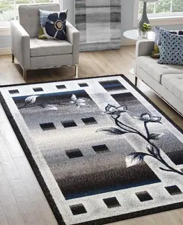Moderní koberce Krásný koberec do obývacího pokoje s motivem květin Šířka: 160 cm | Délka: 220 cm