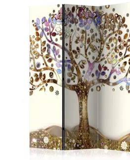 Paravány Paraván Golden Tree Dekorhome 135x172 cm (3-dílný)