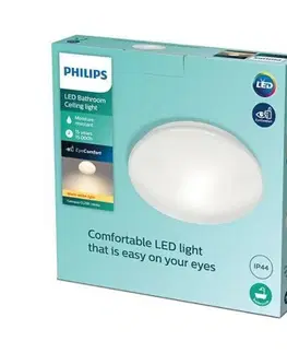 LED nástěnná svítidla LED Koupelnové stropní a nástěnné svítidlo Philips CANOPUS CL259 8718699777272 17W 1500lm 2700K IP44 32cm bílé