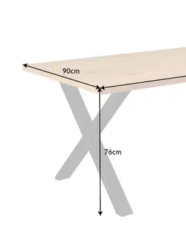 Jídelní stoly Jídelní stůl LADON X Dekorhome 160x90x77 cm