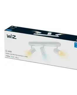 LED bodová svítidla Philips Stropní bodové svítidlo WiZ IMAGEO LED GU10 3x4,9W 3x345lm 2700-6500K IP20 CRI90 bílé, stmívatelné