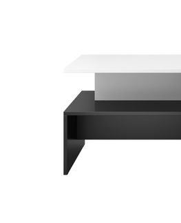Konferenční stolky BRODIE konferenční stolek, bílá/černá